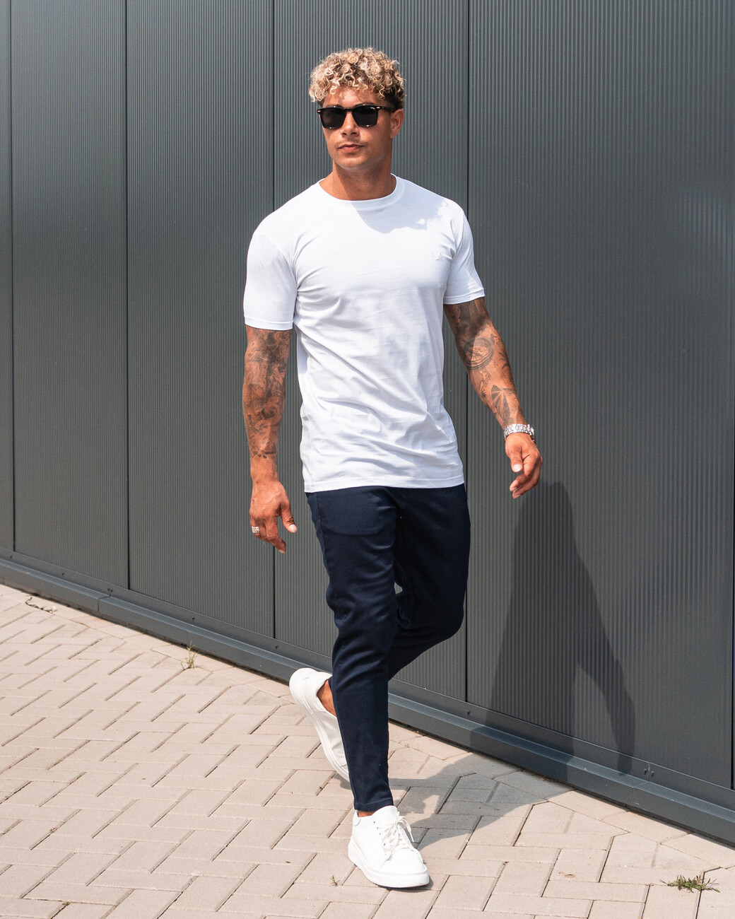 Zumo Slim Fit Pants MIAMI Navy