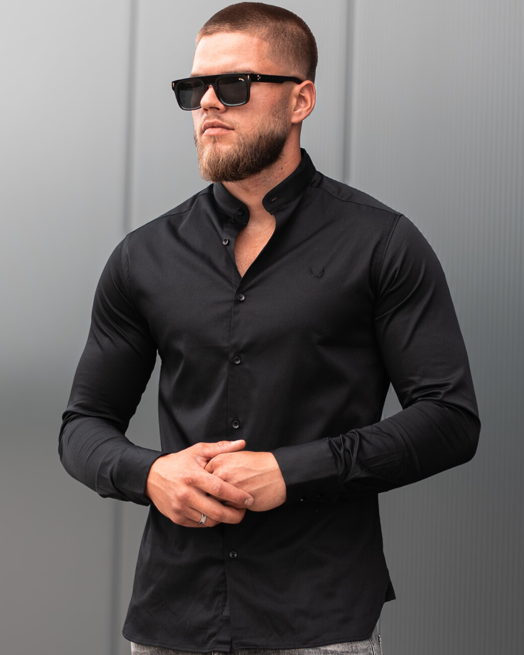 Zumo Slim Fit Shirts ELIJAH-N Black