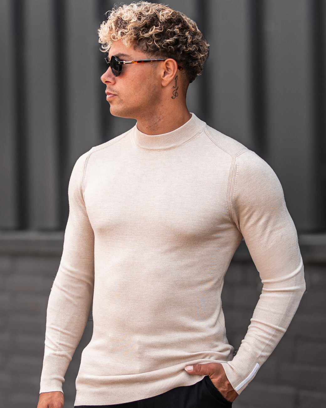 Zumo Slim Fit Pulls HOLLUM-II CamelCream