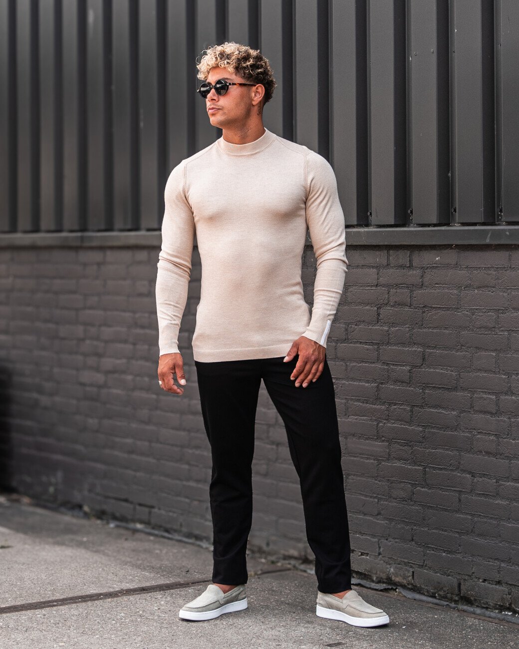 Zumo Slim Fit Pulls HOLLUM-II CamelCream