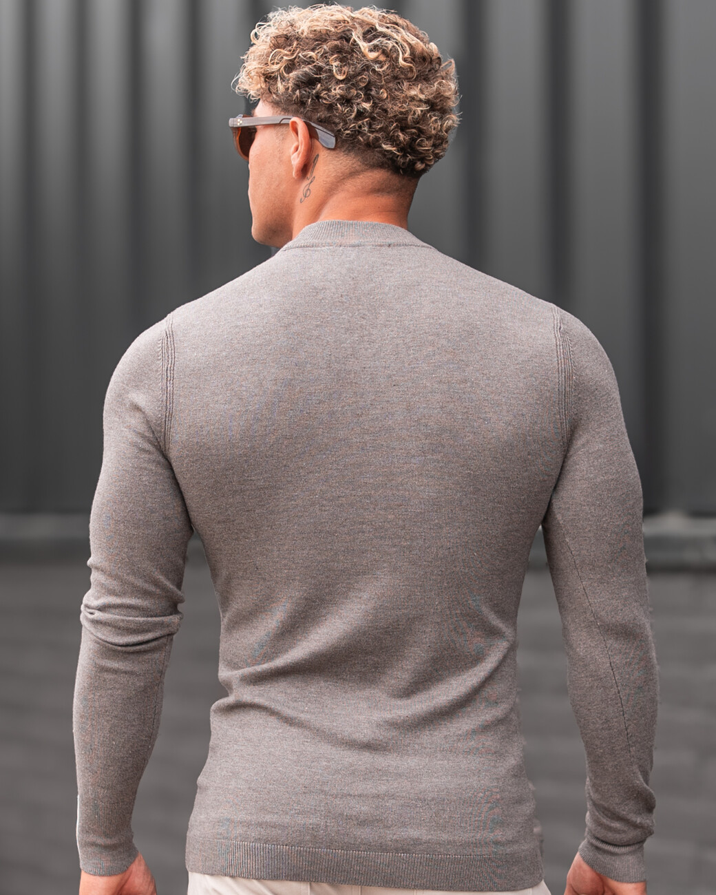 Zumo Slim Fit Pulls HOLLUM-II GreyCoffee