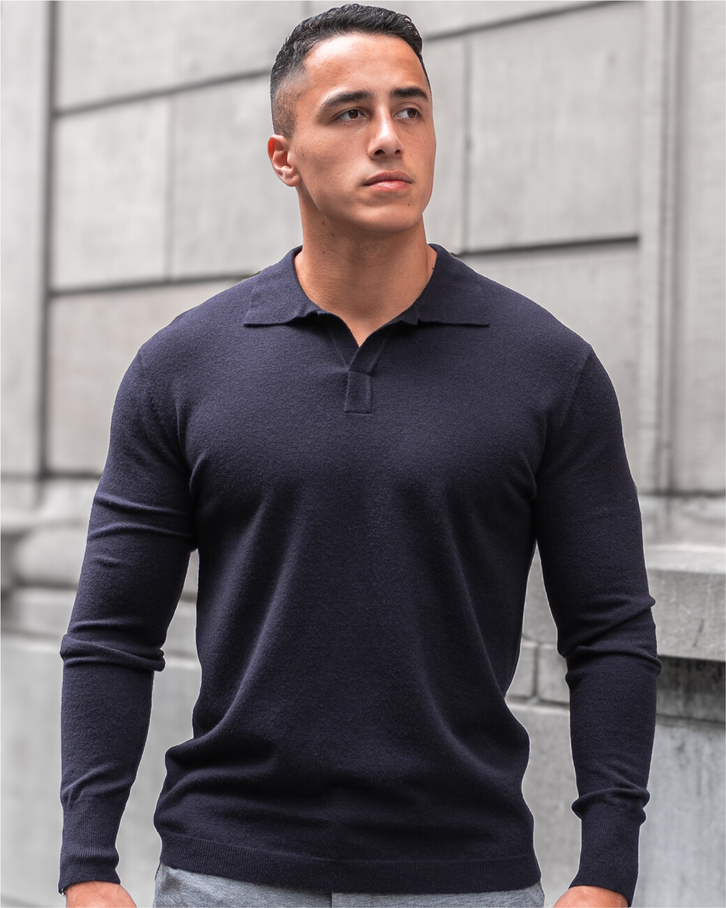 Zumo Regular Fit Pulls RICCIONE-LS Navy