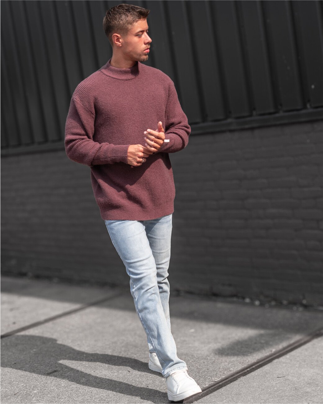 Zumo Oversized Fits Pulls STOW Oxblood