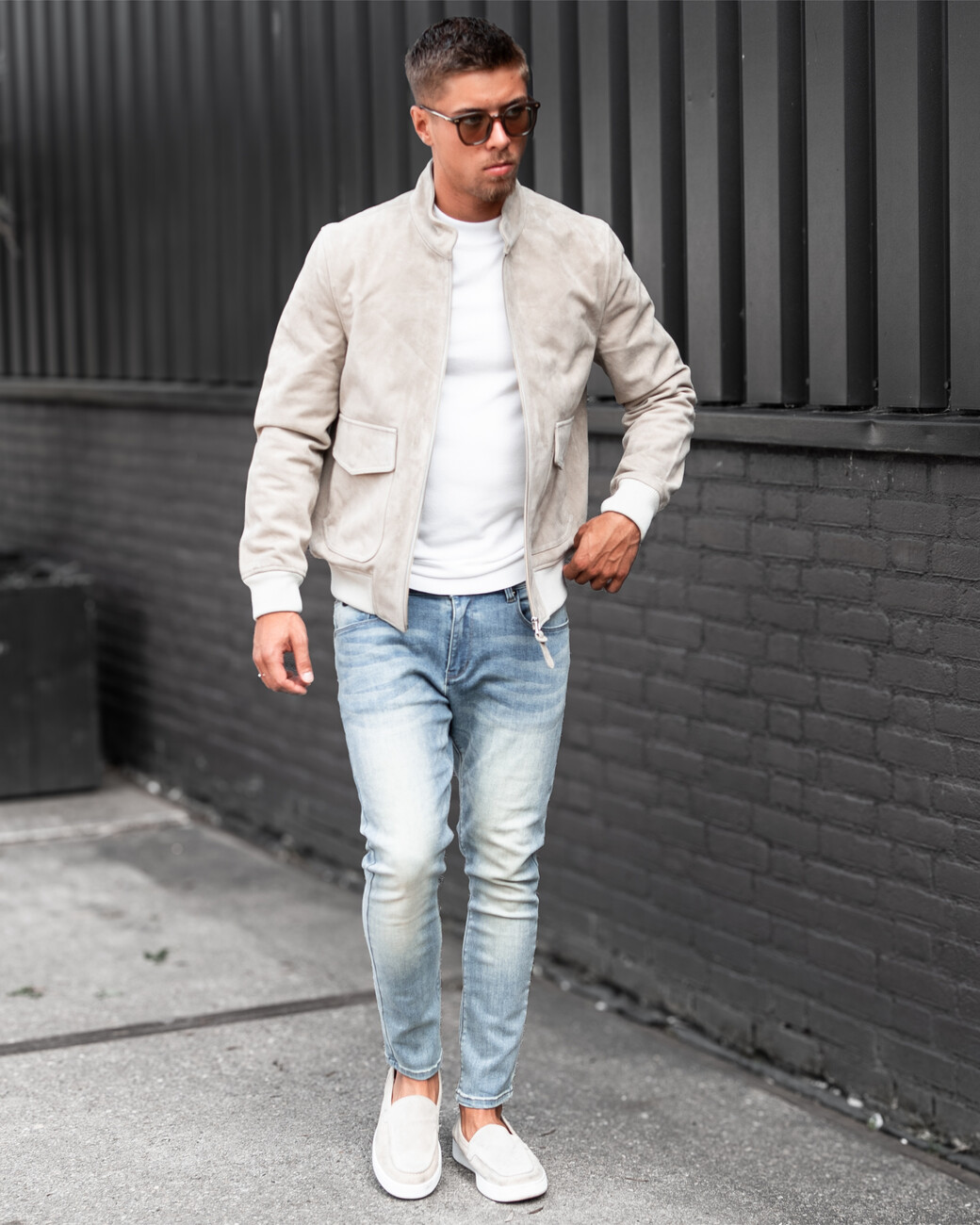 Zumo Regular Fit Suede Jackets RALPH SummerSand