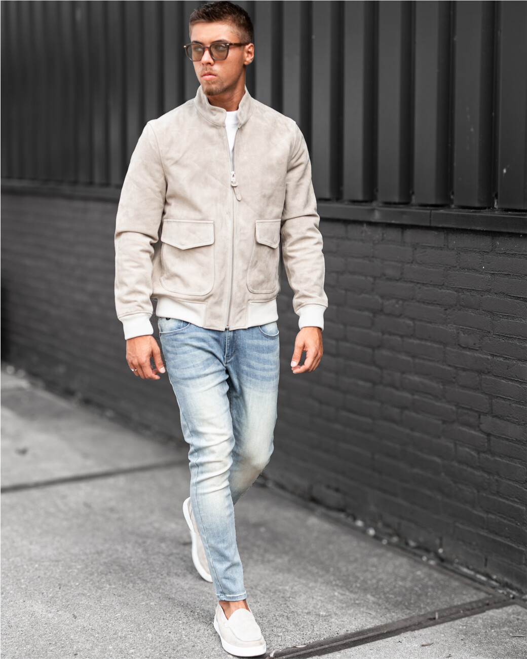 Zumo Regular Fit Suede Jackets RALPH SummerSand