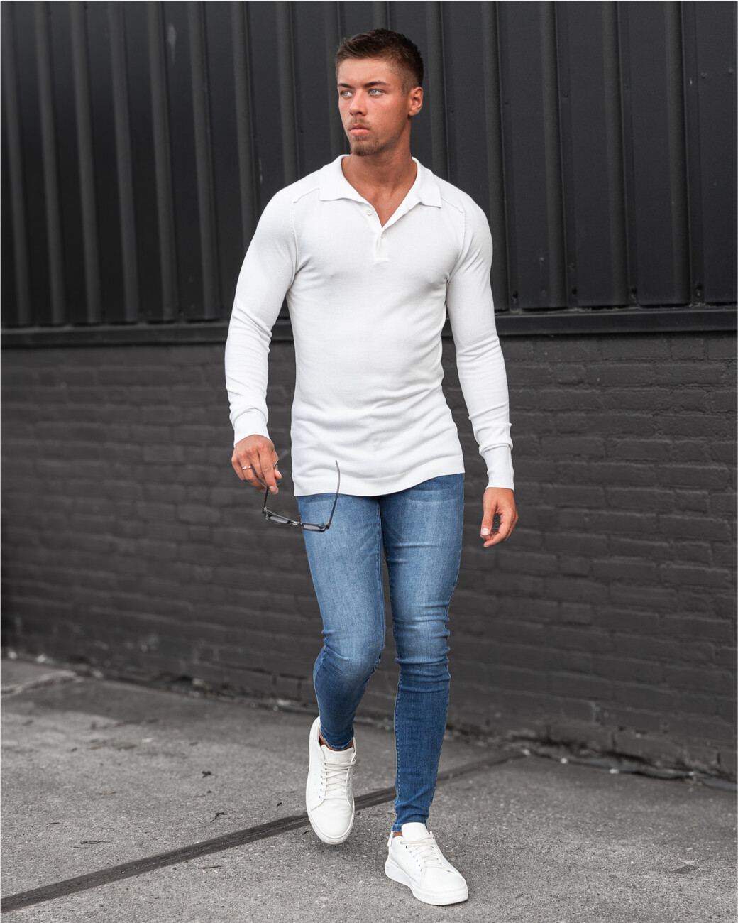 Zumo Slim Fit Pulls POLOSPAN Cream