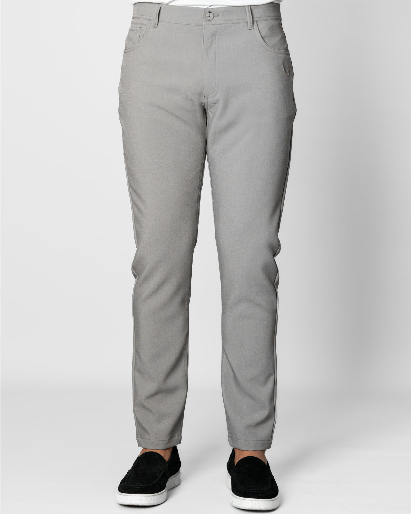 送料無料 日本 Zumo ZUMO - Grey SALT-GAB Pants Fit Regular Clothing