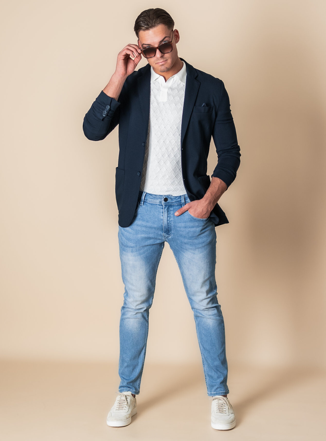 Zumo Slim Fit Pullovers RICCIANO Ecru