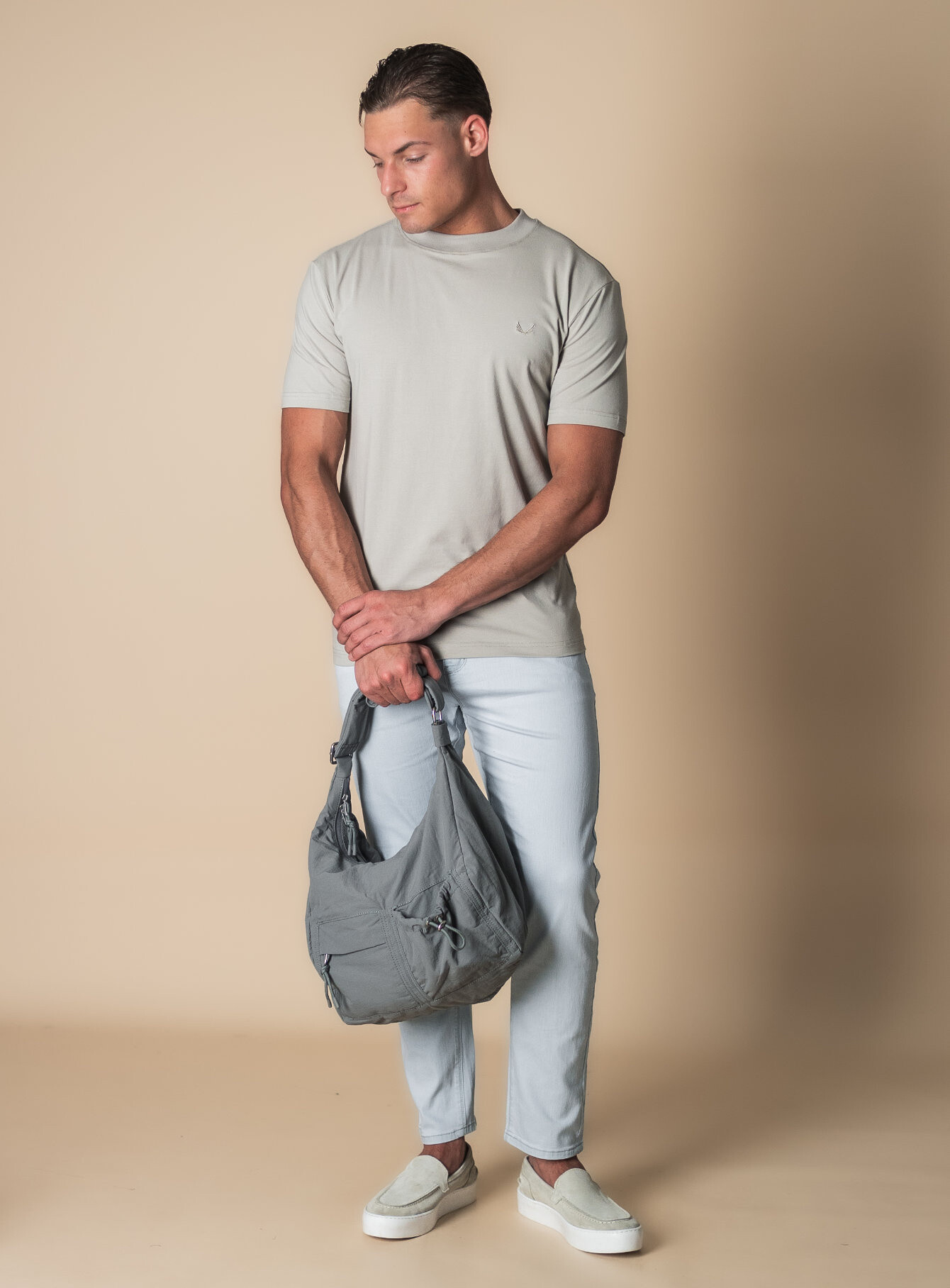 Zumo Regular Fit T-shirts TITAN Beige