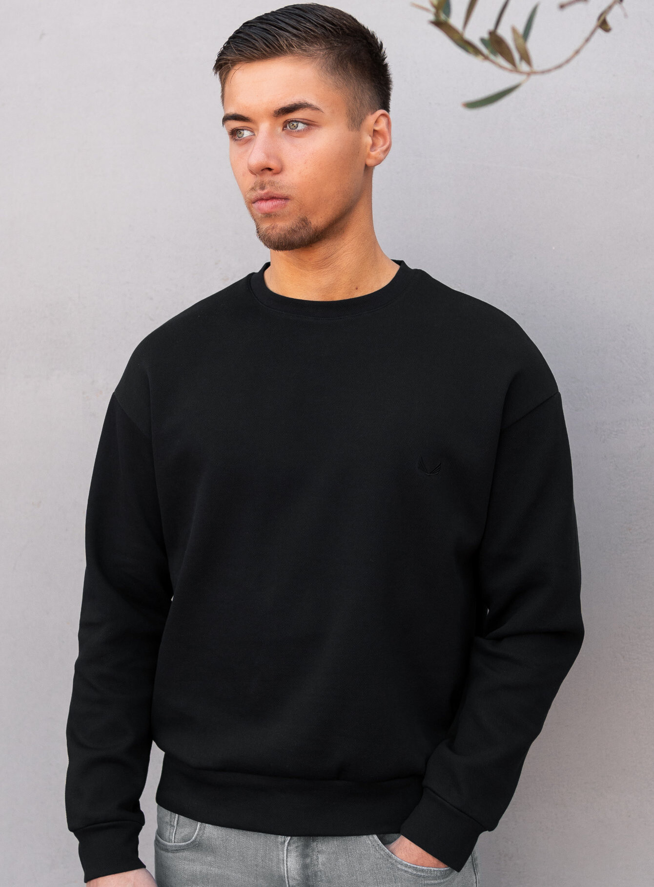 Zumo Regular Fit Sweatshirts PRINCE-LS-HP Black