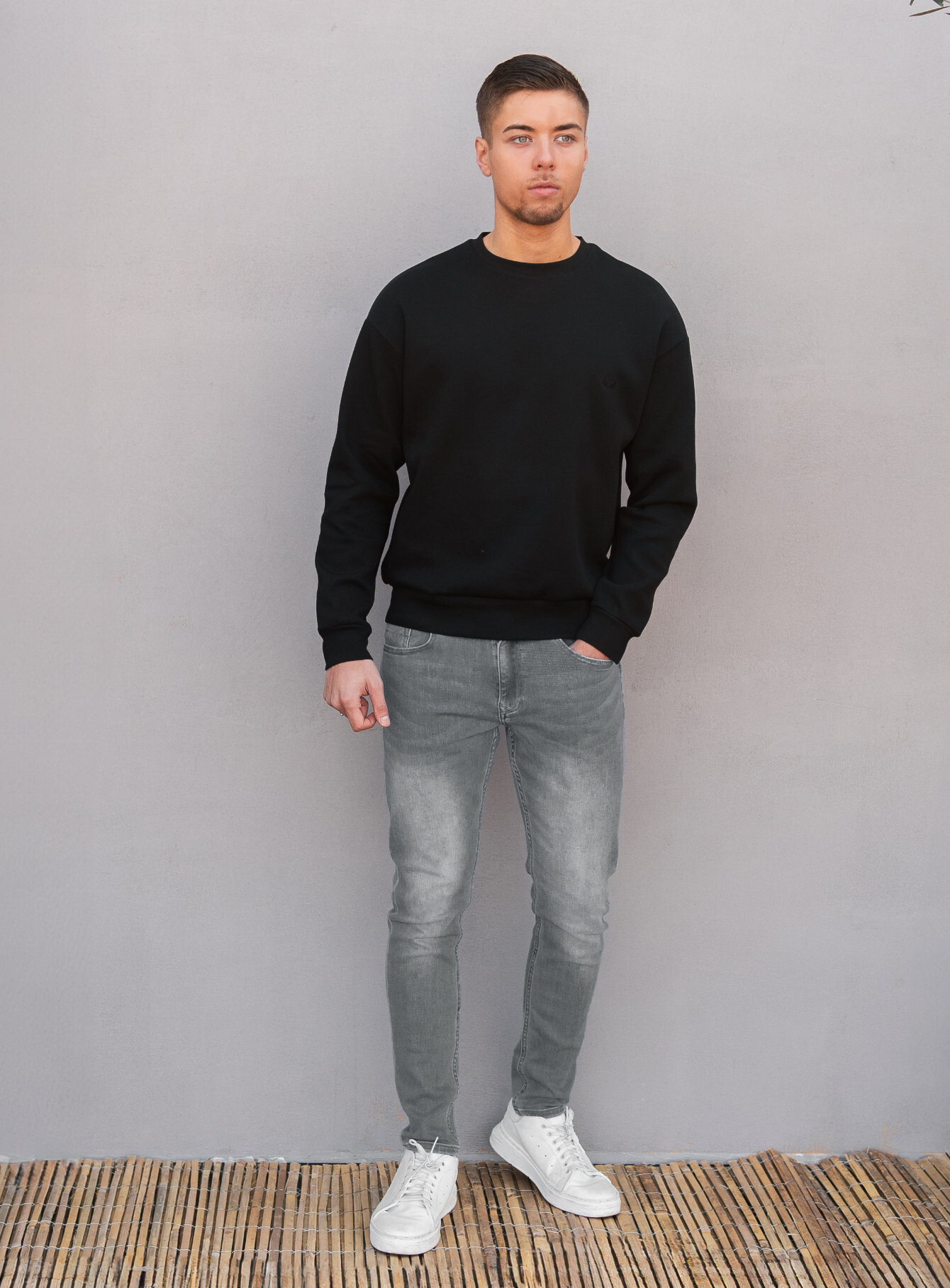 Zumo Regular Fit Sweatshirts PRINCE-LS-HP Black
