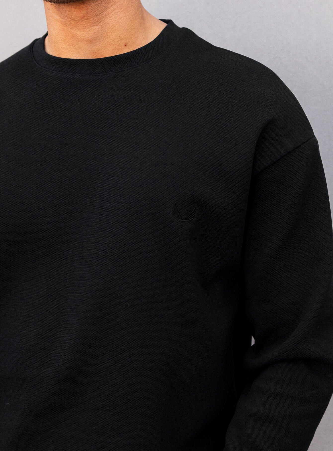 Zumo Regular Fit Sweatshirts PRINCE-LS-HP Black