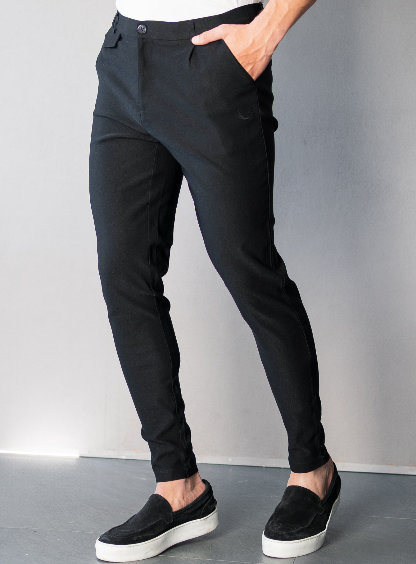 Zumo Slim Fit Pants HIGHWAY-II Black