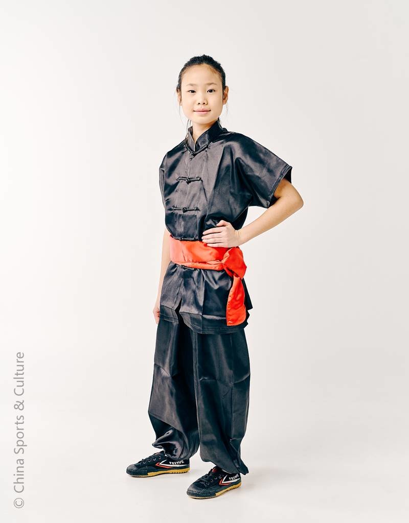 Nudu korean kung fu black sash girls