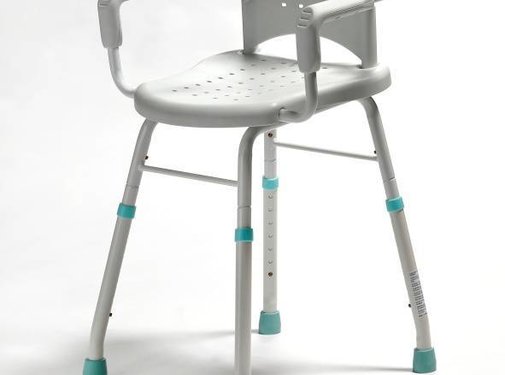 Douche- of werkstoel met afneembare arm- en rugleuning