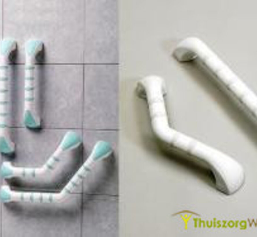 Kunstof muurbeugel met antislipstrepen