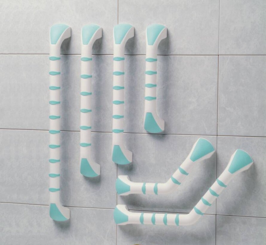 Kunstof muurbeugel met antislipstrepen