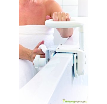 Verstelbare handgreep voor op de badrand