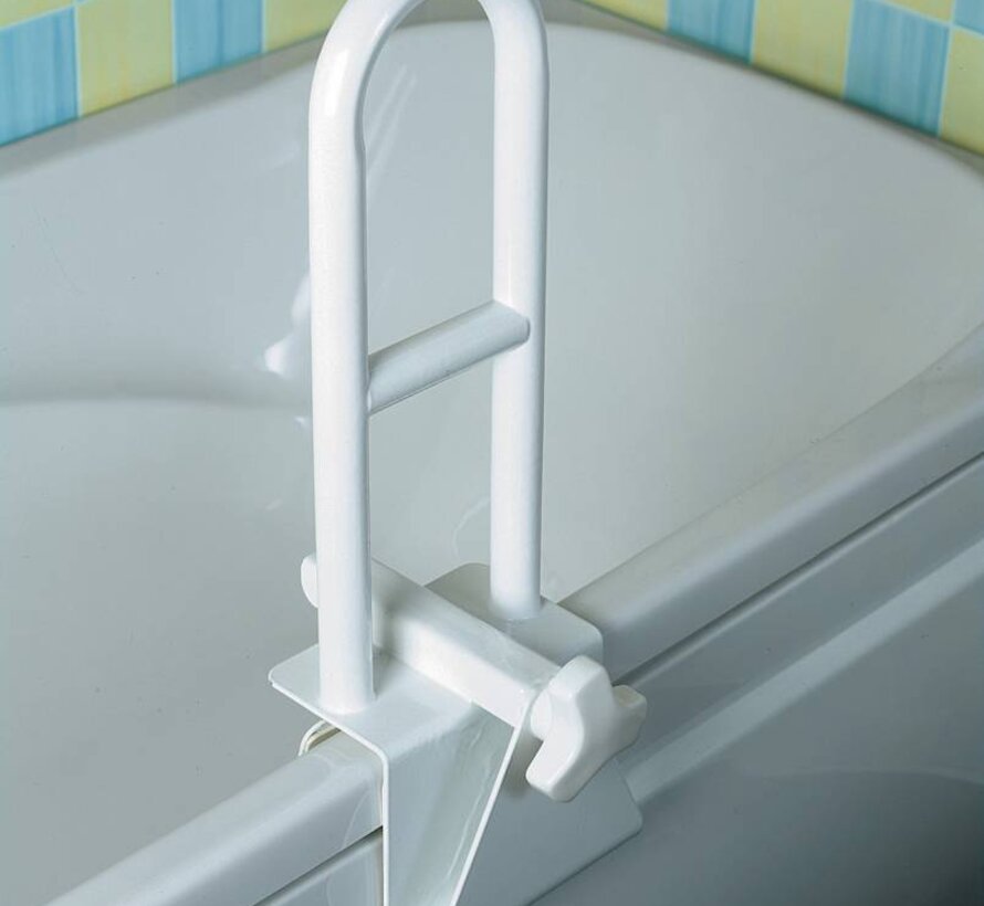 Greep voor op de badrand in lengterichting