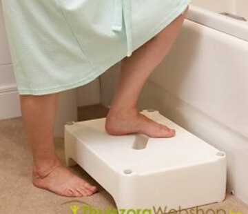 Omkeerbaar opstapbankje voor bad