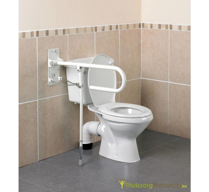 Opklapbare toiletbeugel met vloersteun