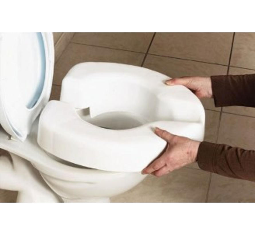 Opzet toiletverhoger zonder klemschroeven
