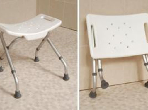 Vouwbaar douchestoeltje voor zware belasting