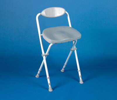 Opvouwbare aluminium douchestoel