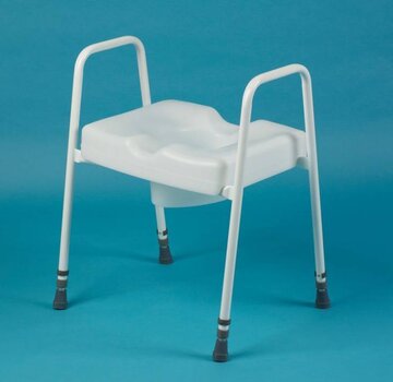 Losse toilet verhoger met armsteun op pootjes