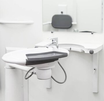 Zwenkbare wastafel lavabo ropox