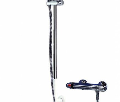 Wandbeugel L-vorm met douchekop en aansluitingsslang