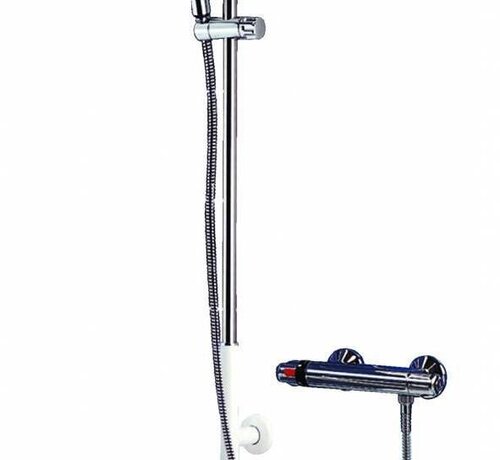 Wandbeugel L-vorm met douchekop en aansluitingsslang