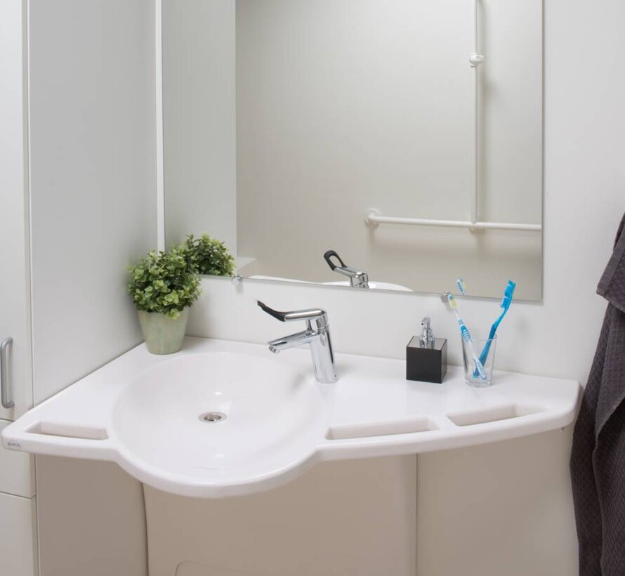 Hoogteverstelbare wastafel