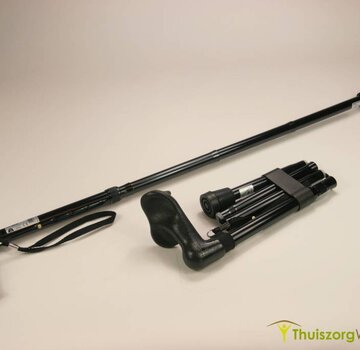 Opvouwbare wandelstok met anatomisch handvat