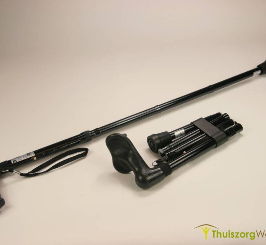 Opvouwbare wandelstok met anatomisch handvat