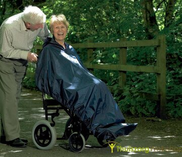Rolstoelponcho tot de voeten