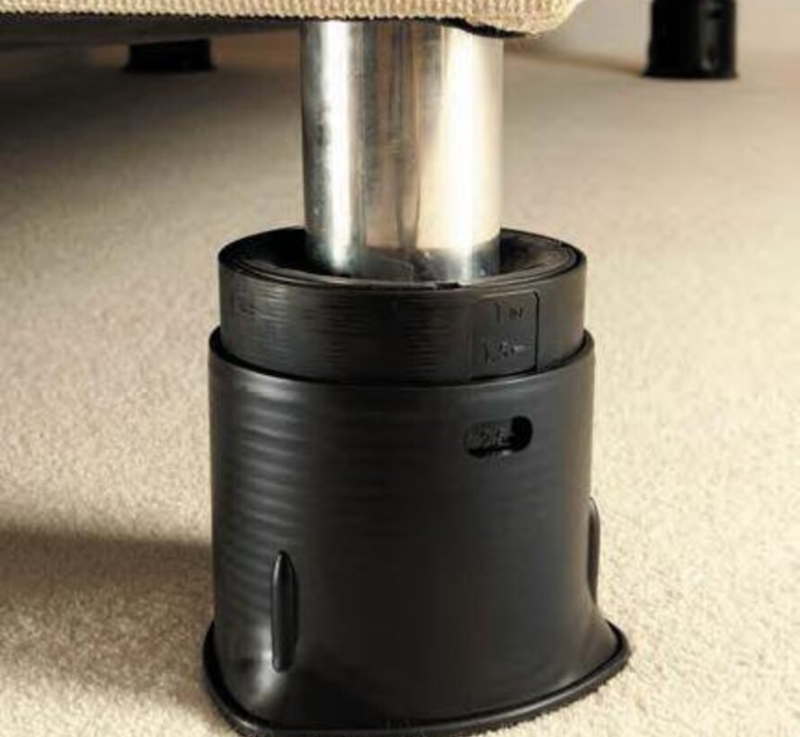 Meubelverhogers van Langham Sure Grip 3,8 tot 10 cm - set van 4