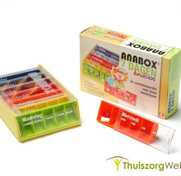 Kinder pillendoos met 5 vakken per dag