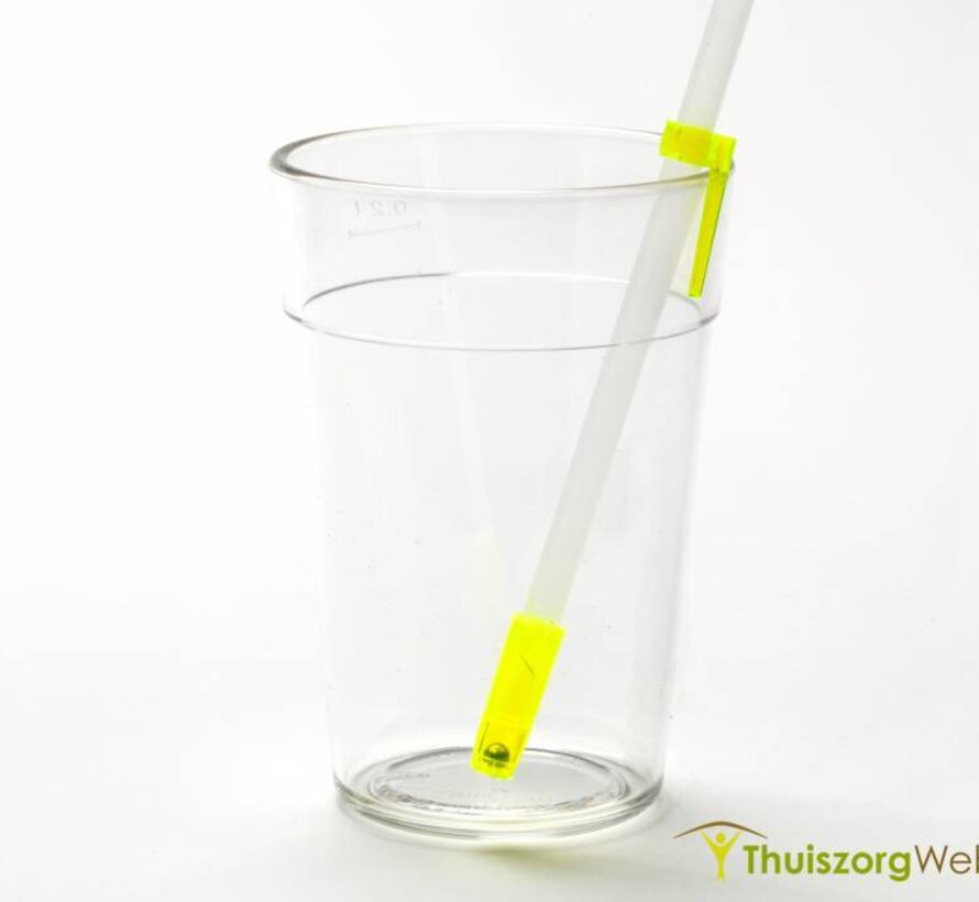 Aangepast rietje met terugloopbeveiliging