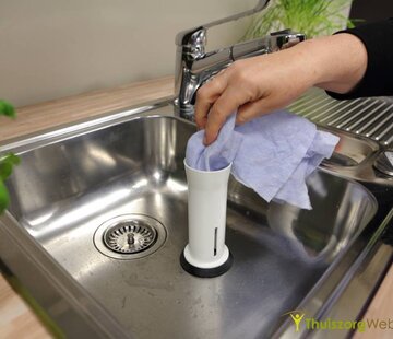 Uitwringsysteem voor de vaatdoek