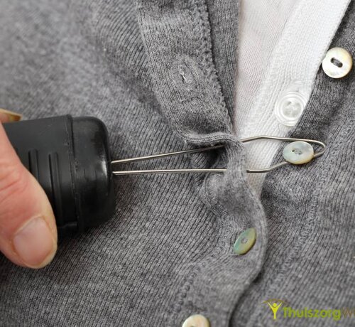 Knopenhaak met verdikt handvat