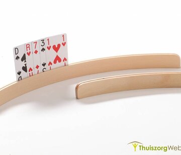 Luxe houten speelkaartenhouder