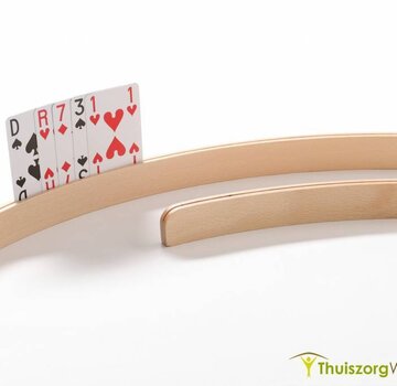 Luxe houten speelkaartenhouder