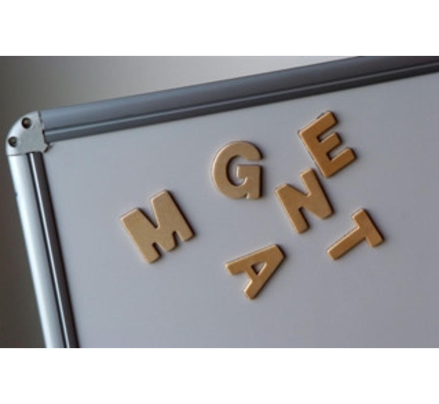 Houten magnetische letters 4,2 cm - 51 stuks