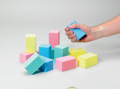 Schuimblokken voor handoefeningen