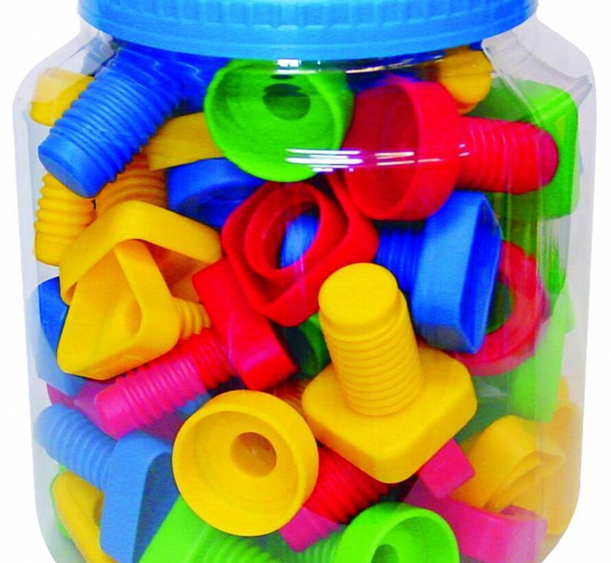 Schroeven en moeren handfunctiemateriaal