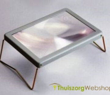 Vergrootblad met opvouwbare poten