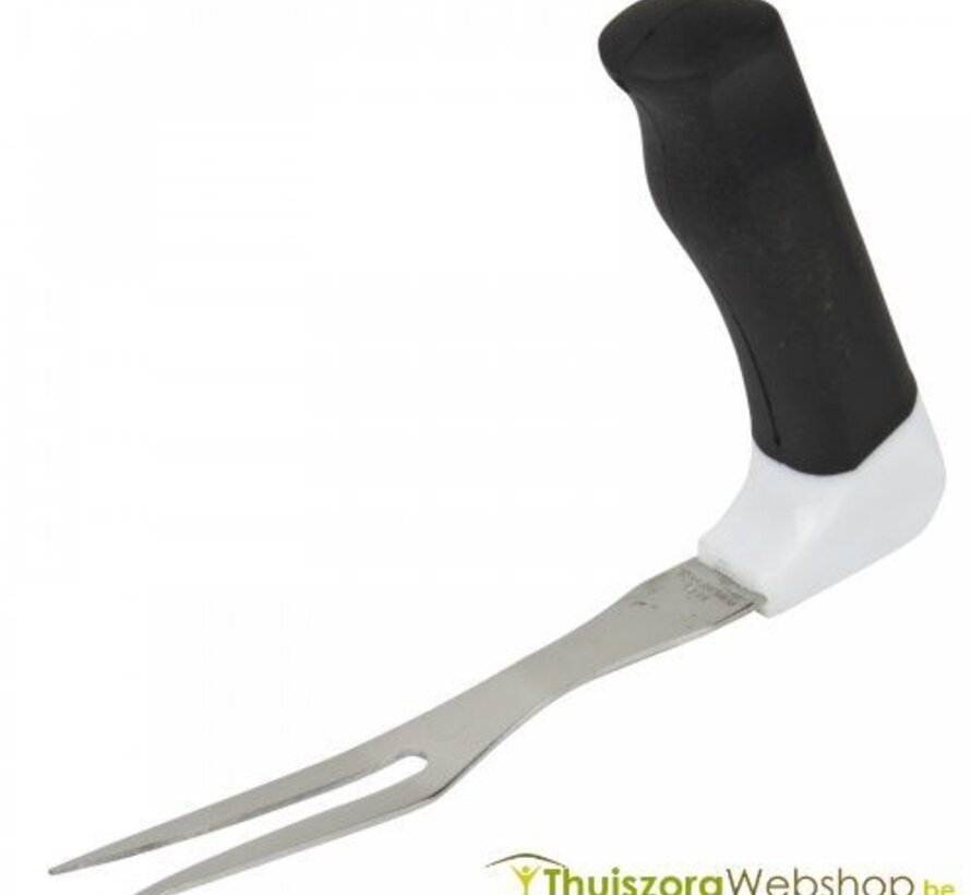 Vleesvork met gehoekt handvat