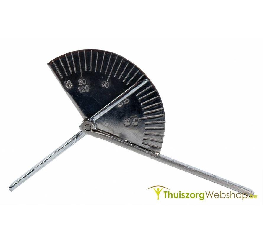 Vinger goniometer inox 9 cm 180°