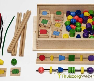 Perlo - kralenrijgoefening